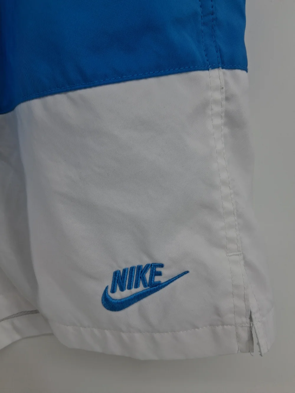 Nike Red Blue White Colorblock Men's Swim Trunks